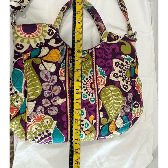 Vera Bradley Glenna Satchel Color Multi-Color Pattern Carnaby Preowned - Picture 8 of 10